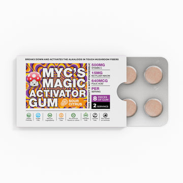 Myc’s Sour Activator Gum. Needed to complete the “Nootropic Stack.” Extends effects & lowers GI issues.