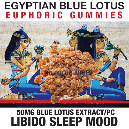 Egyptian Blue Lotus Euphoric Gummies with Lion’s Mane - Great sleep aid!