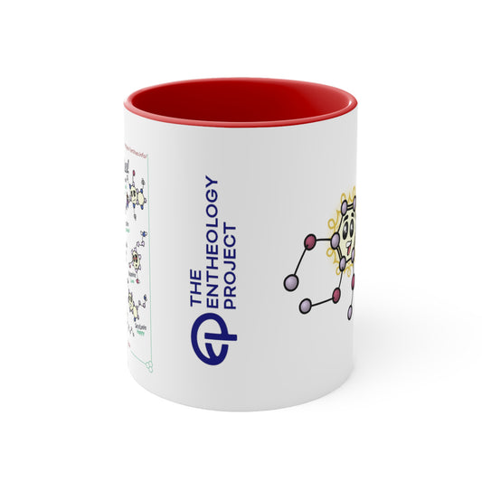 Sensational Molecules Series: Enlightened Mescaline! 11oz Accent Coffee Mug.