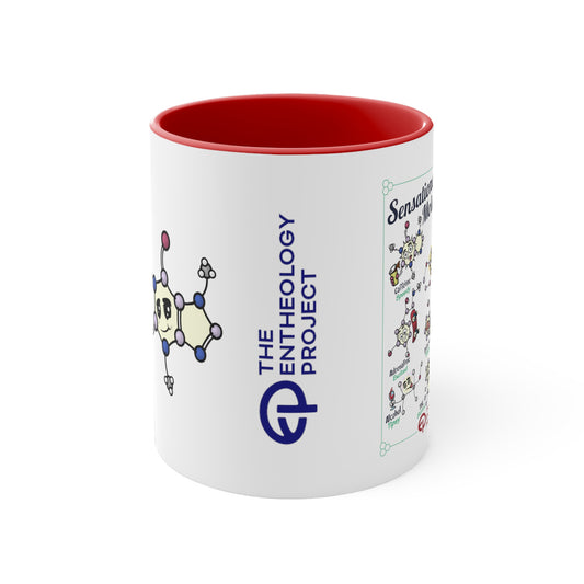 Sensational Molecules Series: Chill Therobromine! 11oz Accent Coffee Mug.