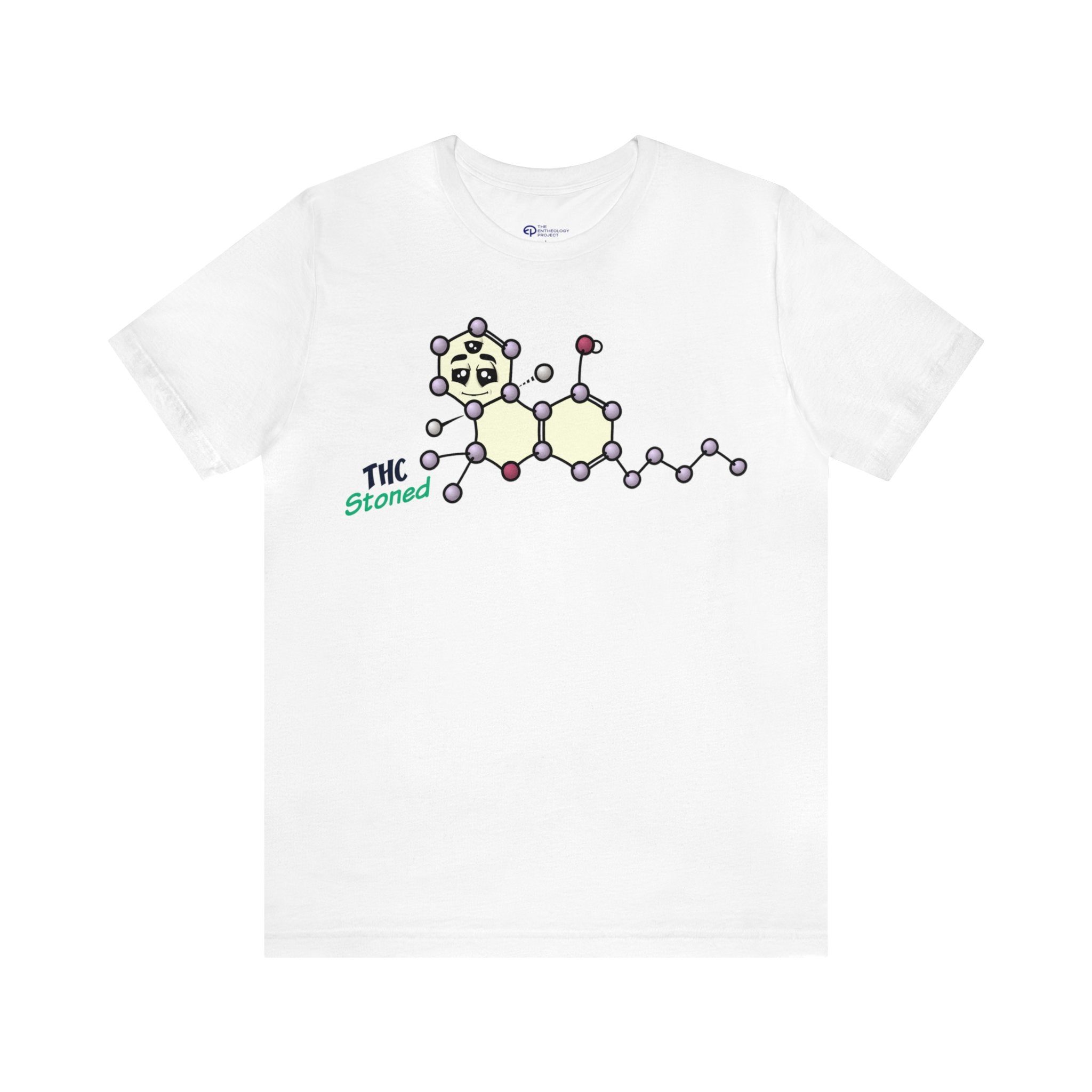 Stoned THC Jersey Short Sleeve Tee: Sensational Molecules Collection